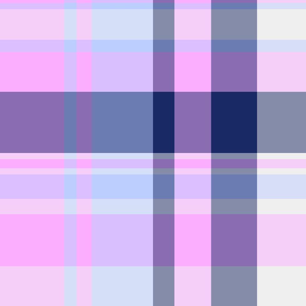 Fiber background seamless texture, rural tartan fabric plaid. Worn pattern textile check in light and violet colors. vector