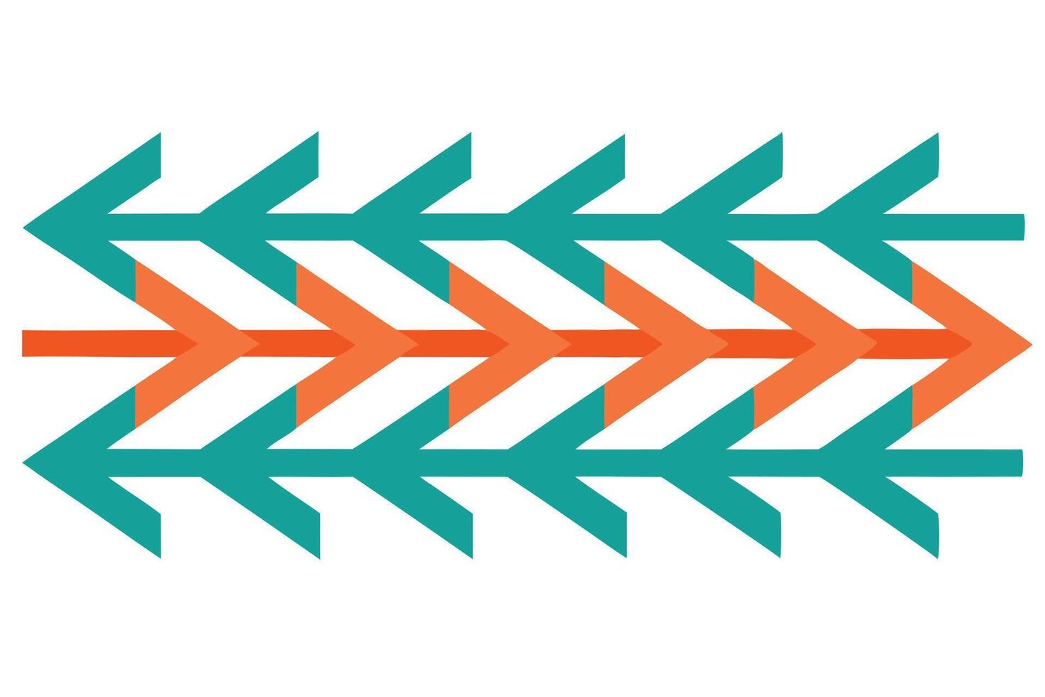 Hand drawn colorful arrows with all directions vector