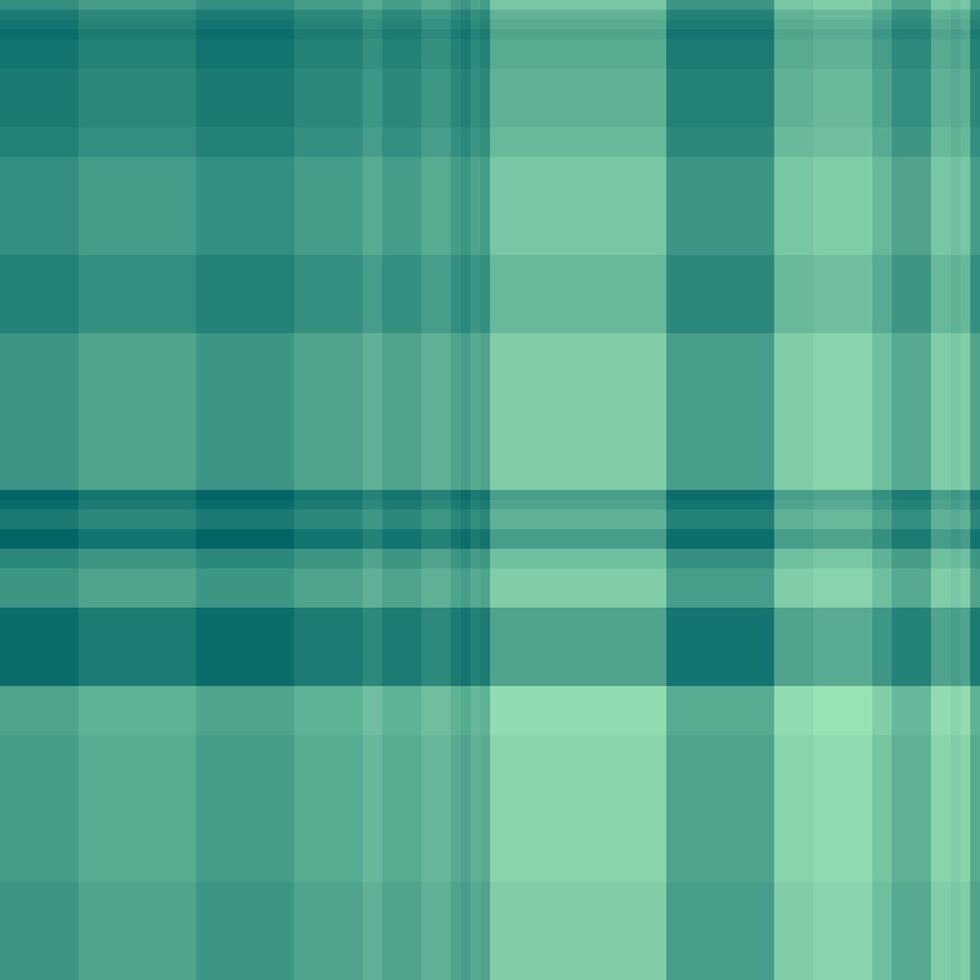 Hat tartan textile, november seamless check pattern. Chic texture fabric background plaid in teal and mint colors. vector