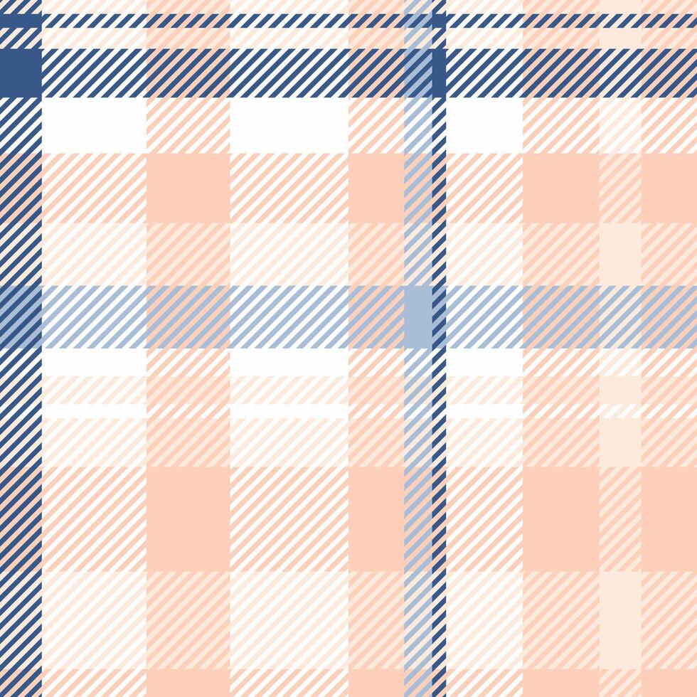 Rectangle plaid tartan, flowing fabric background textile. Drawing check texture seamless pattern in light and white colors. vector