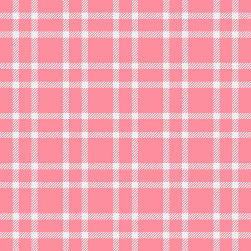 Present pattern seamless check, illustration textile plaid fabric. Idyllic background tartan texture in red and white colors. vector