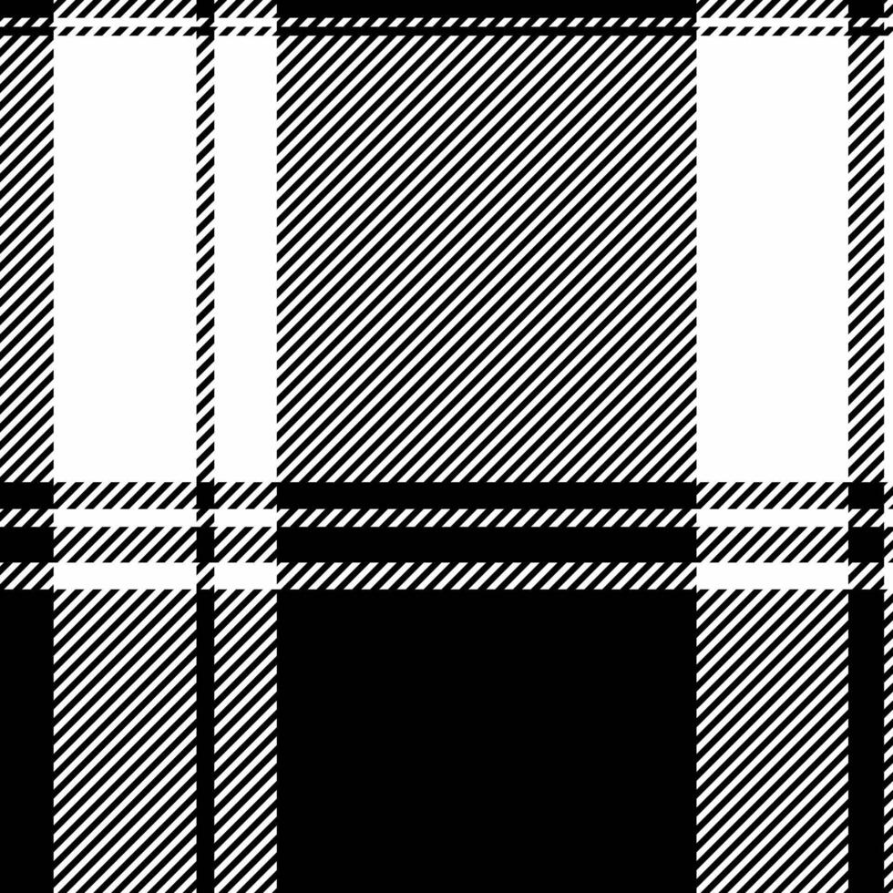 Service background tartan, poncho plaid textile check. Oriental fabric seamless pattern texture in black and white colors. vector