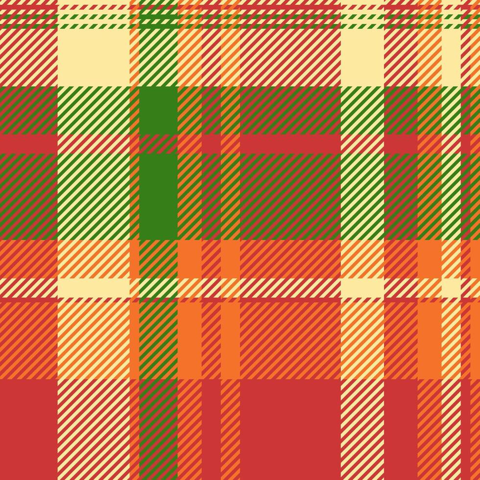 Diverse check fabric seamless, canvas pattern background tartan. Trousers plaid textile texture in red and yellow colors. vector