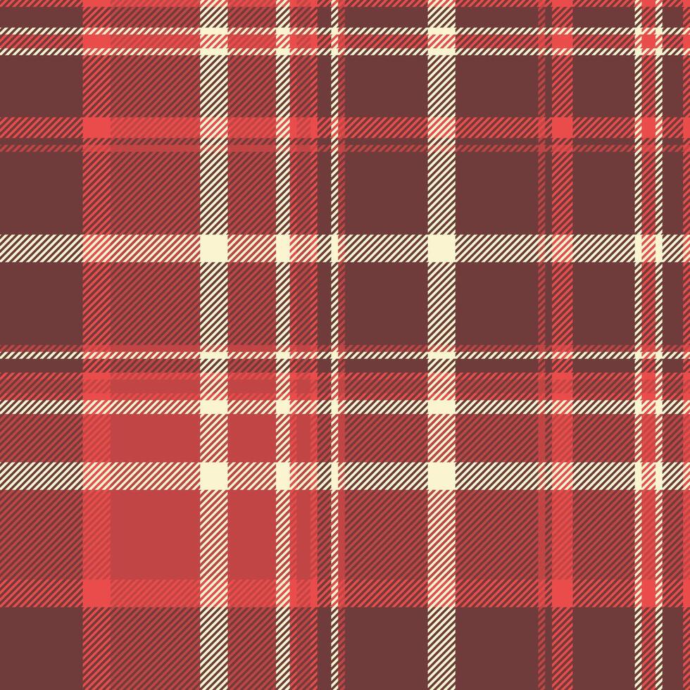 Stylish red and brown plaid pattern. Perfect for textile design, apparel, wrapping paper, or website backgrounds. Clean lines and a modern aesthetic create versatile design options. vector