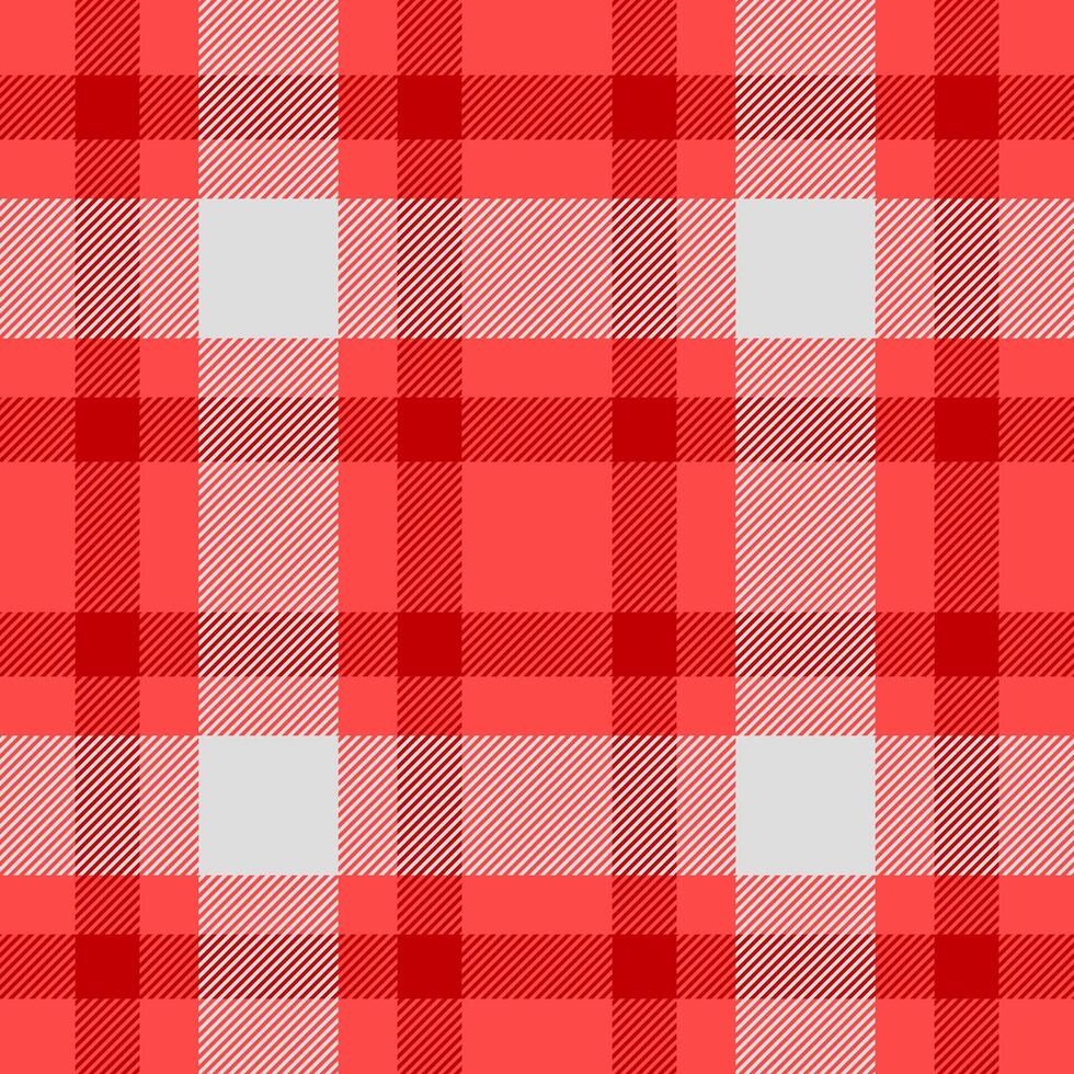 Display fabric textile tartan, trade seamless pattern . Performance plaid texture check background in red and gainsboro colors. vector