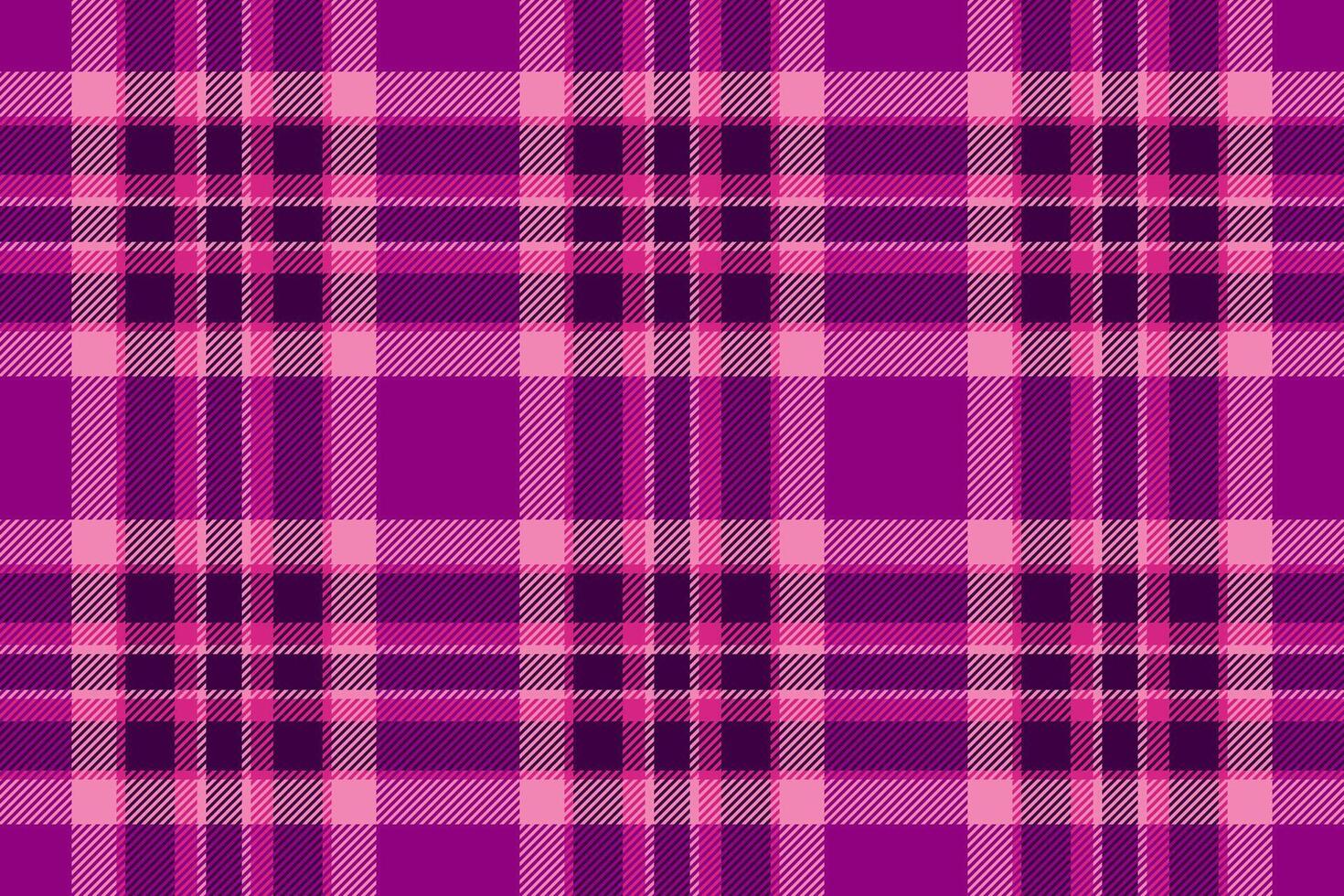 Vibrant purple and pink plaid pattern. Perfect for fashion, textiles, and website backgrounds. Seamless repeat design offers versatile usage. vector