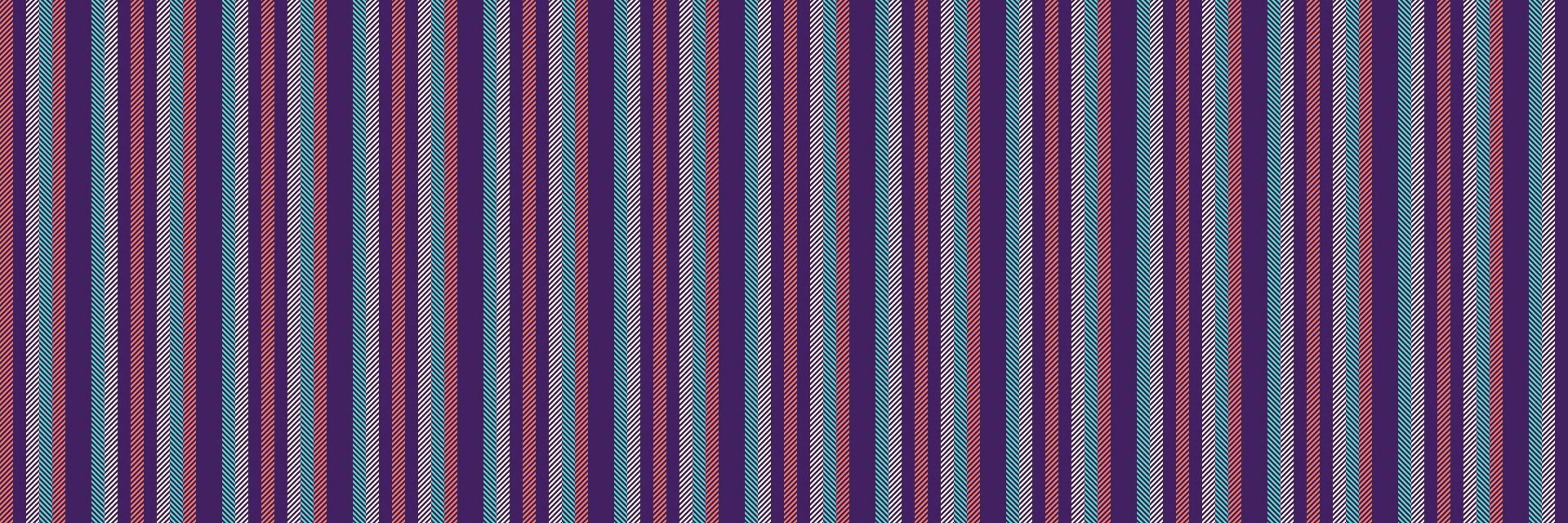 Cquare fabric background texture, rich vertical textile. Dong pattern lines seamless stripe in violet and teal colors. vector