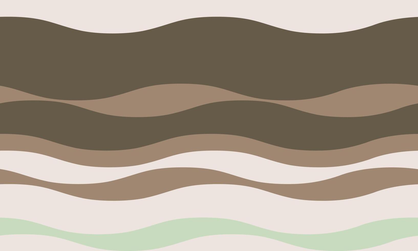 Serene abstract wave background in earthy tones. Perfect for social media, websites, or print projects needing a calming and stylish design element. Versatile and minimalist aesthetic. vector