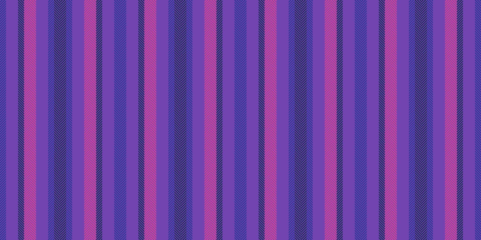 Love stripe vertical pattern, order background textile . Trade fabric lines texture seamless in violet and blue colors. vector