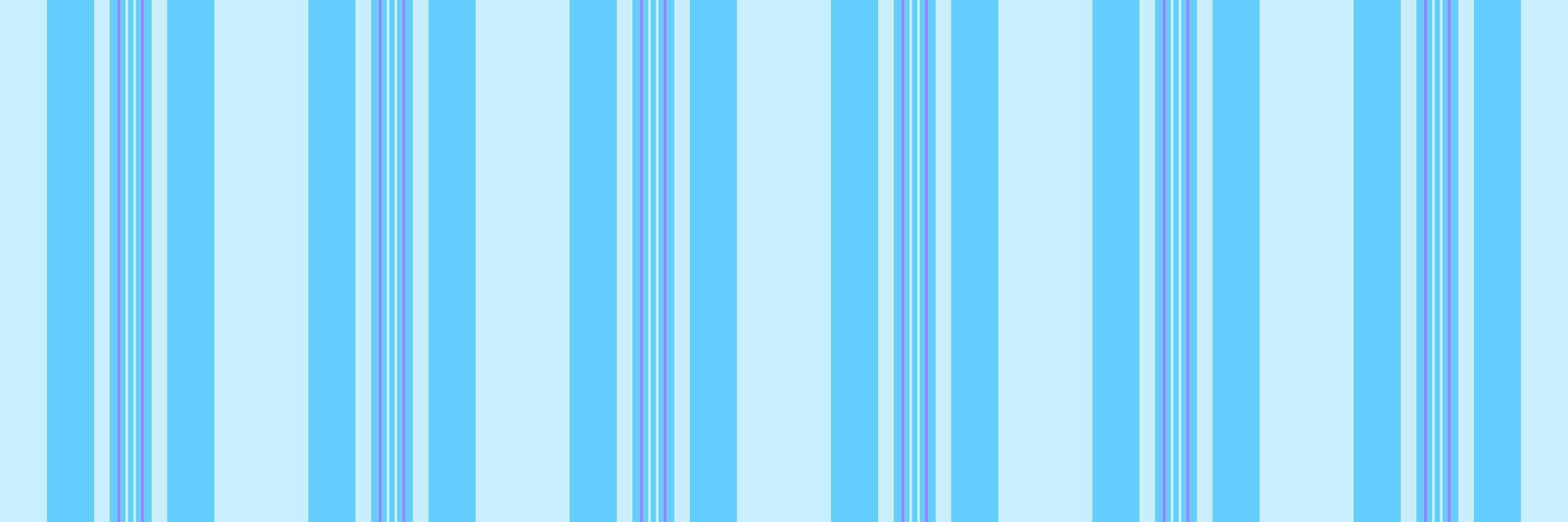 Sedding seamless stripe, editable lines fabric pattern. Eold textile background vertical texture in cyan and light colors. vector