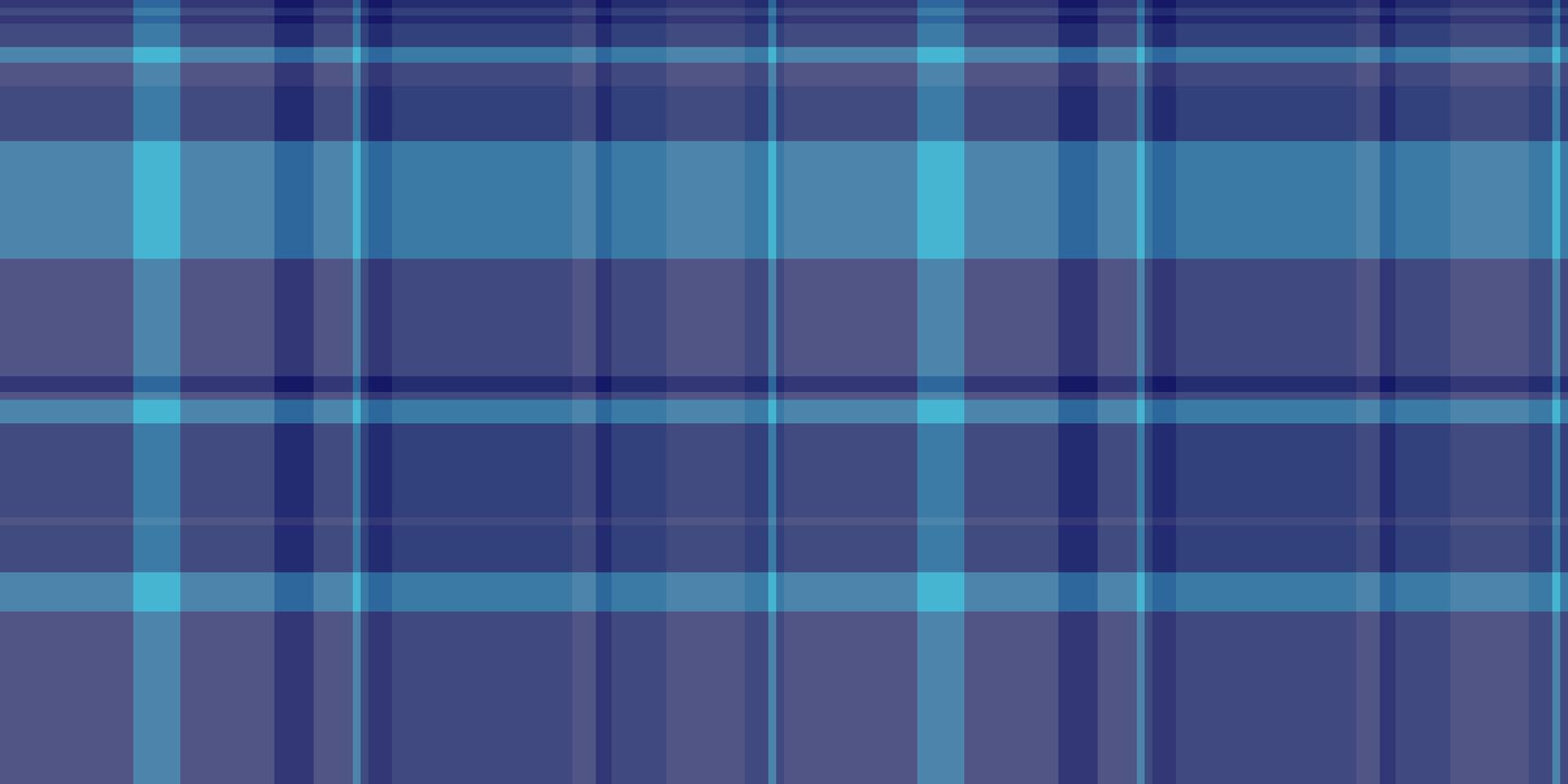 Napkin plaid fabric , fashion textile tartan check. 20s seamless texture background pattern in blue and cyan colors. vector