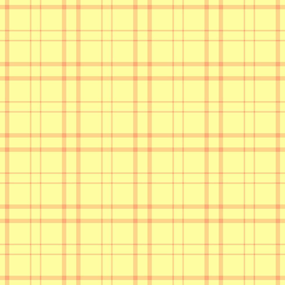 Product plaid background, handsome seamless texture check. Aesthetic tartan textile fabric pattern in amber and yellow colors. vector