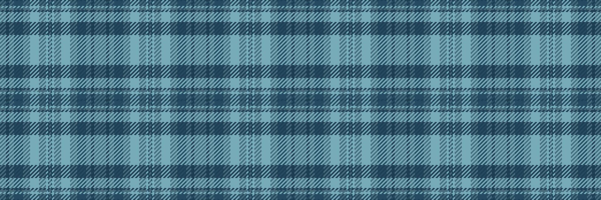 Club pattern check, customized texture plaid fabric. No people background seamless tartan textile in cyan color. vector