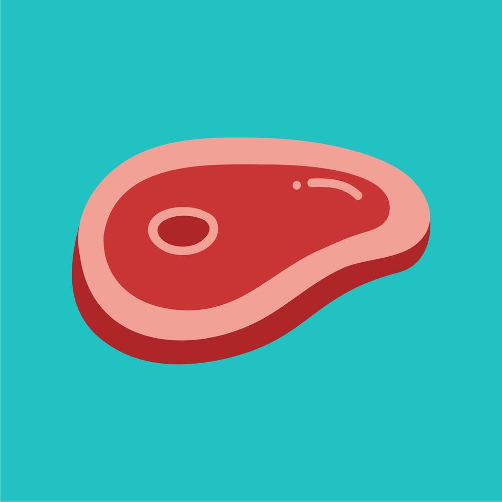 Illustration of raw meat ready to be cooked vector