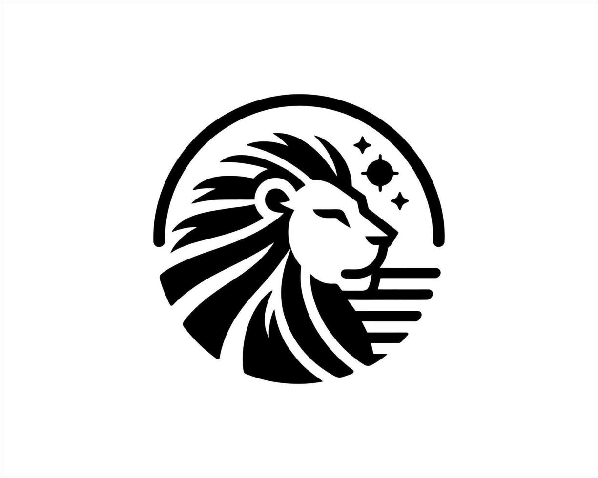 Lion icon logo design vector