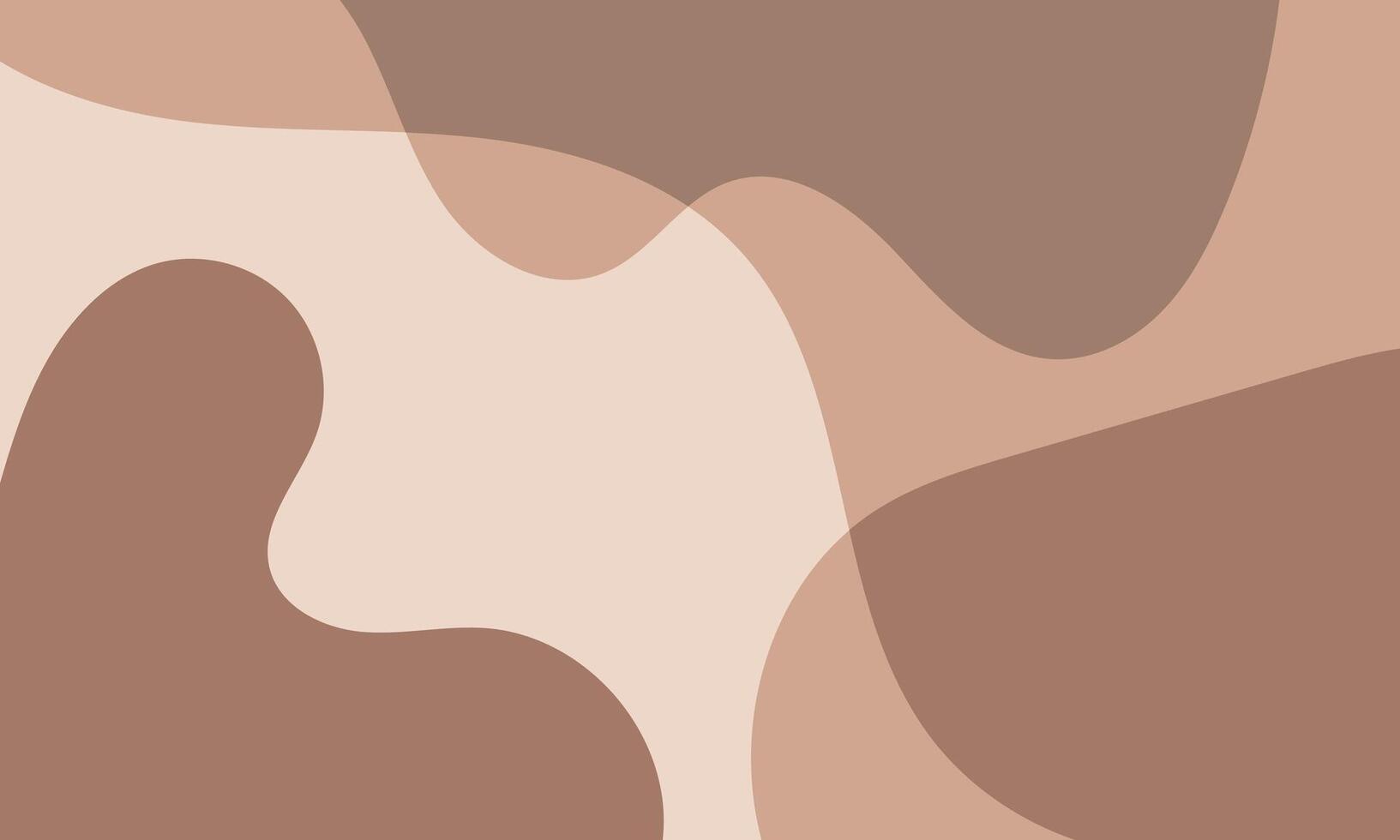 Coffee cream background. Abstract cover shapes. Warm latte chocolate print vector