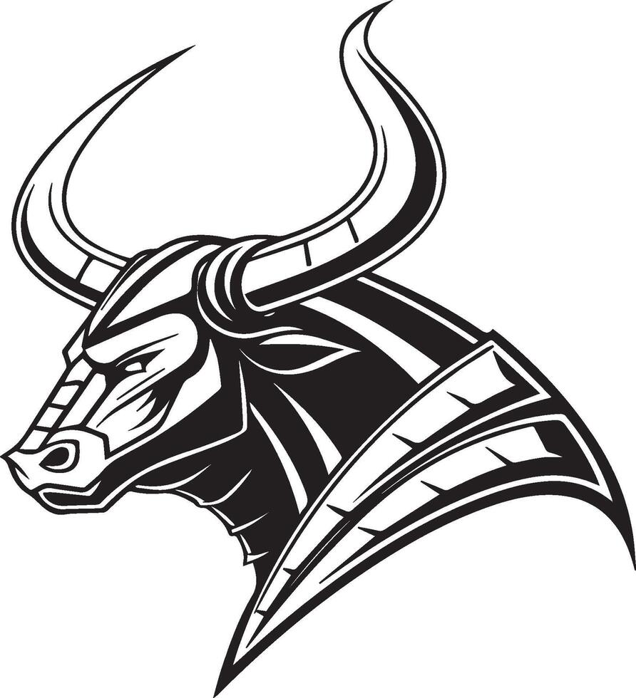 logo bull royalty free vector