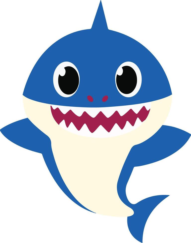 Blue Baby Shark vector