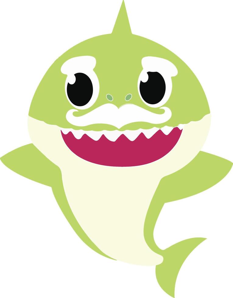 Grandpa Baby Shark vector