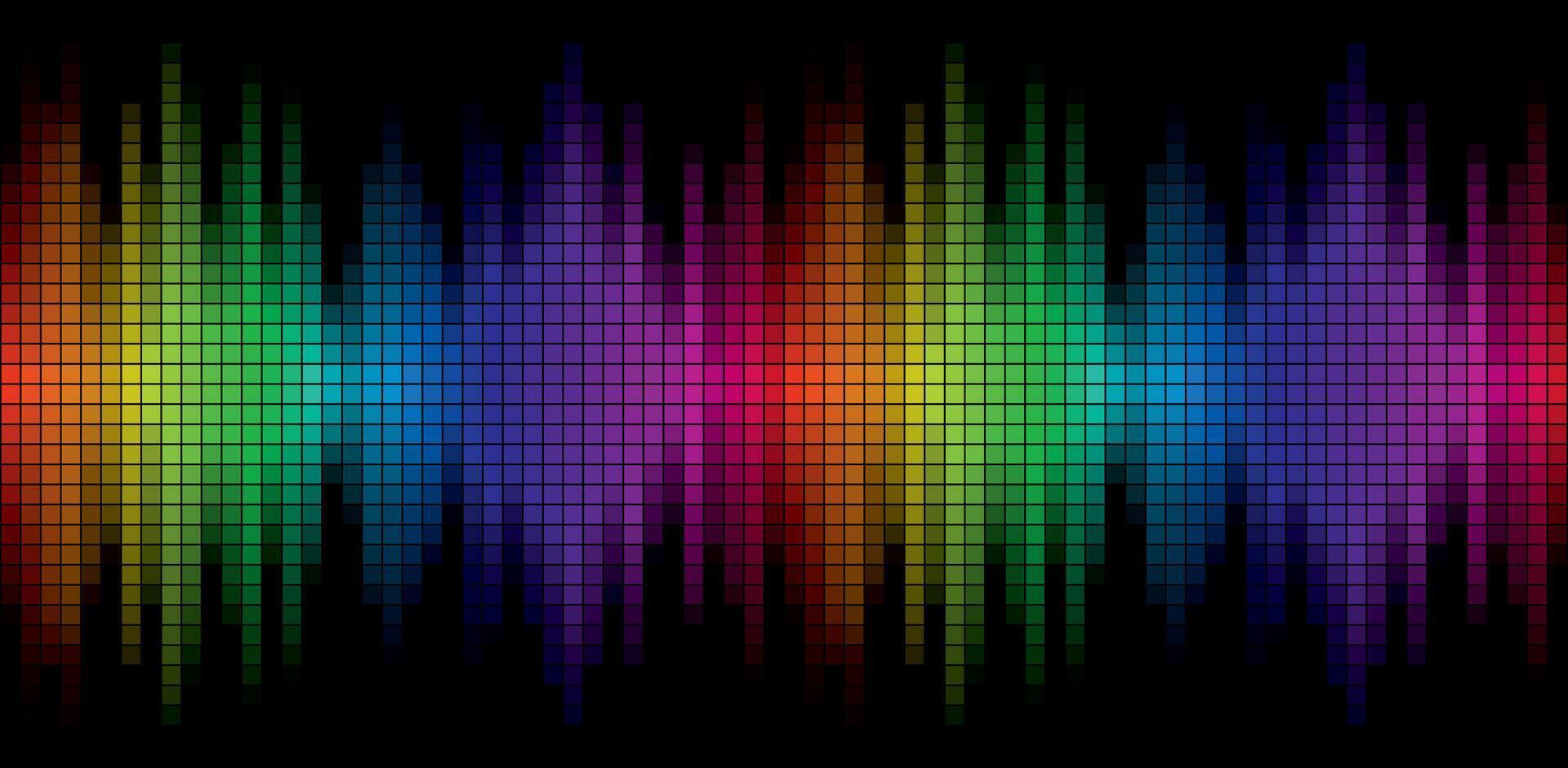 A color background with sound scale. vector