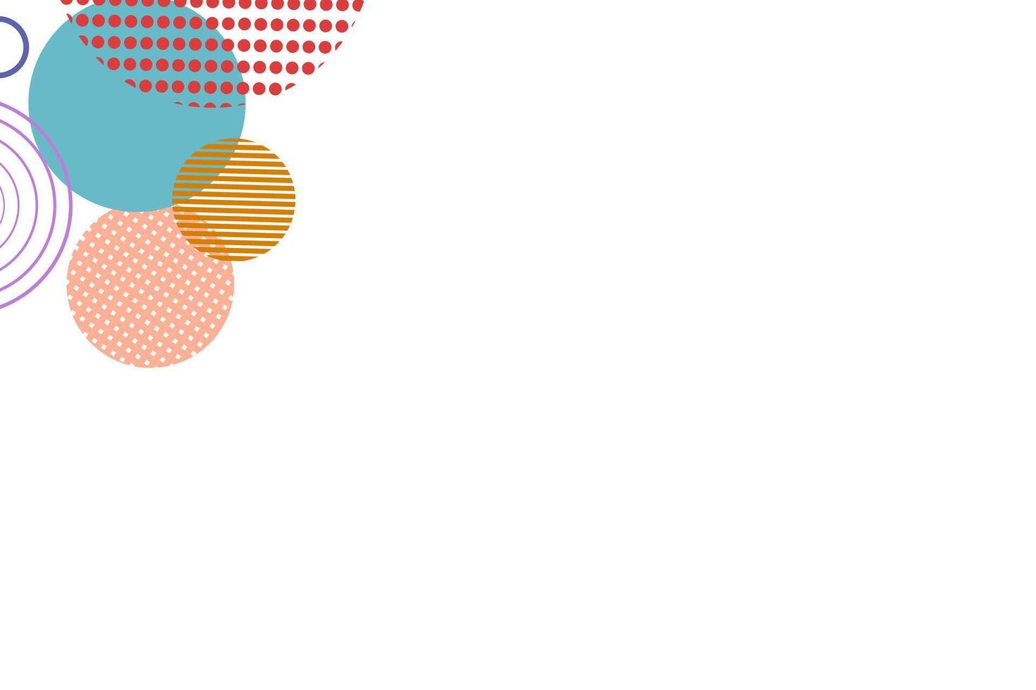 Trendy abstract colorful circles background. vector
