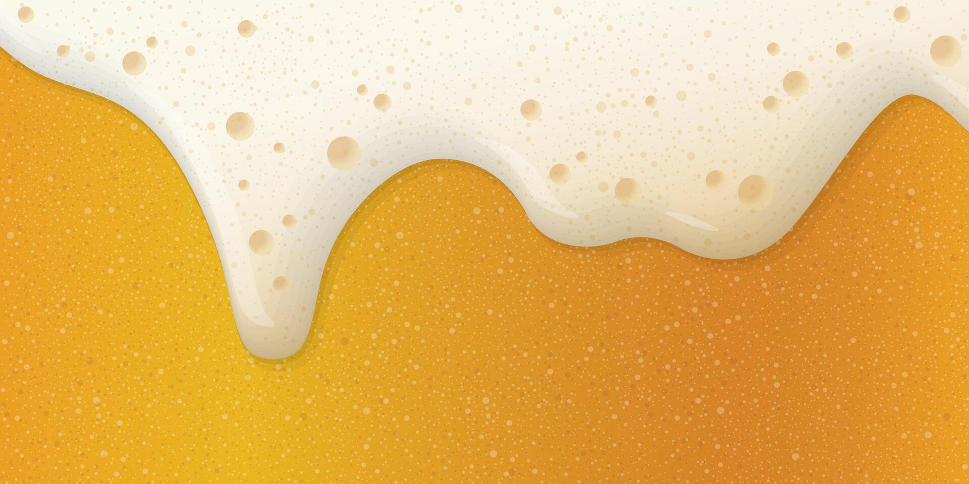 Beer form overflowing from the mug full of beer background graphic illustration. vector