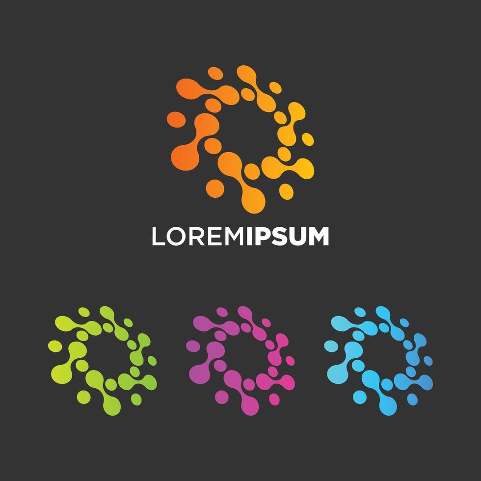 Abstract Technology Logo Design vector