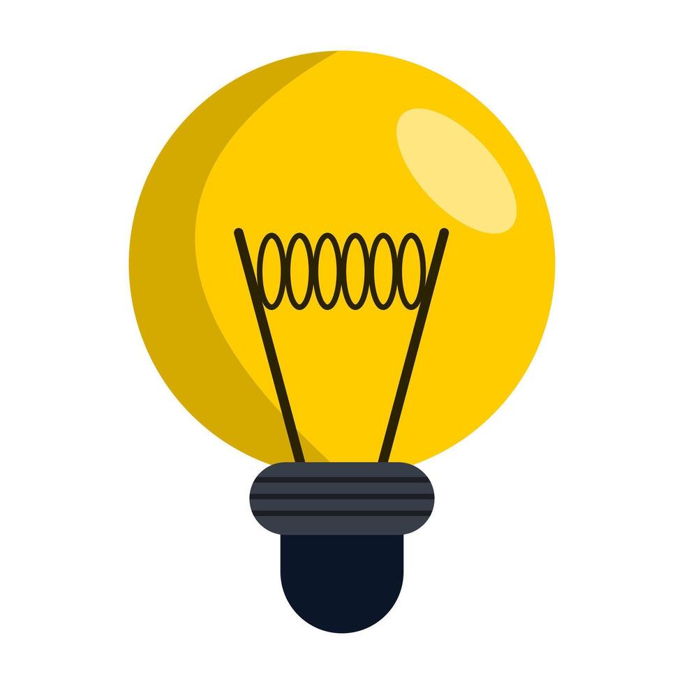 3d light bulb illustration vector