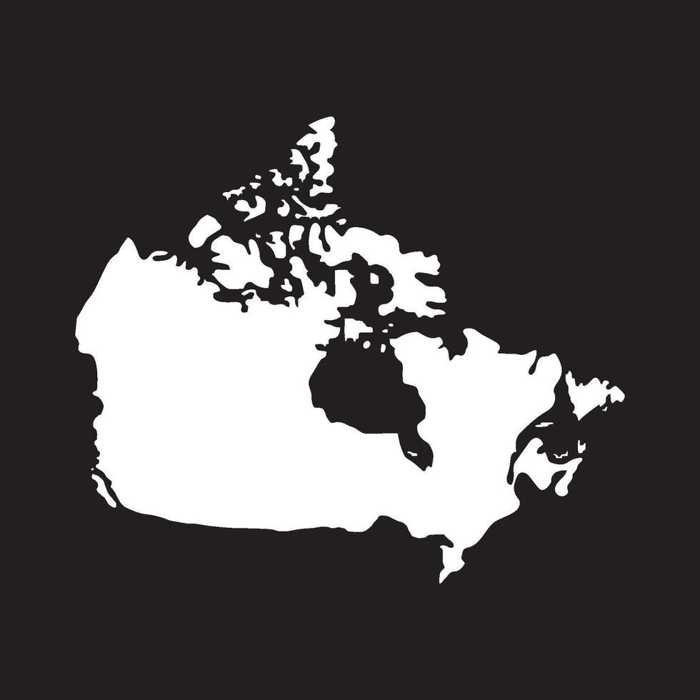 Canada Map Icon Design vector