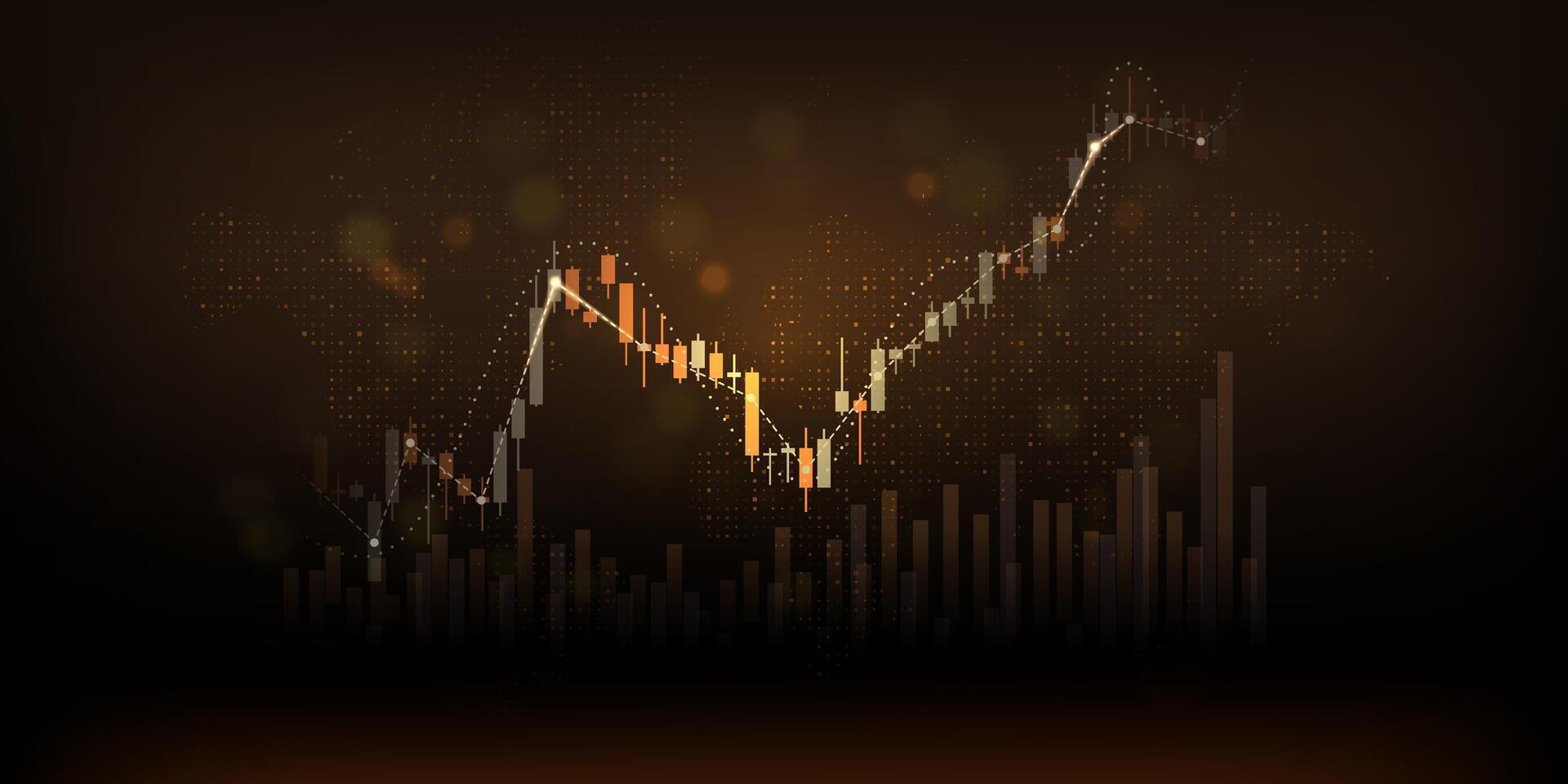 business financial cryptocurrency growth concept background, forex trading, stock market, strategy vector