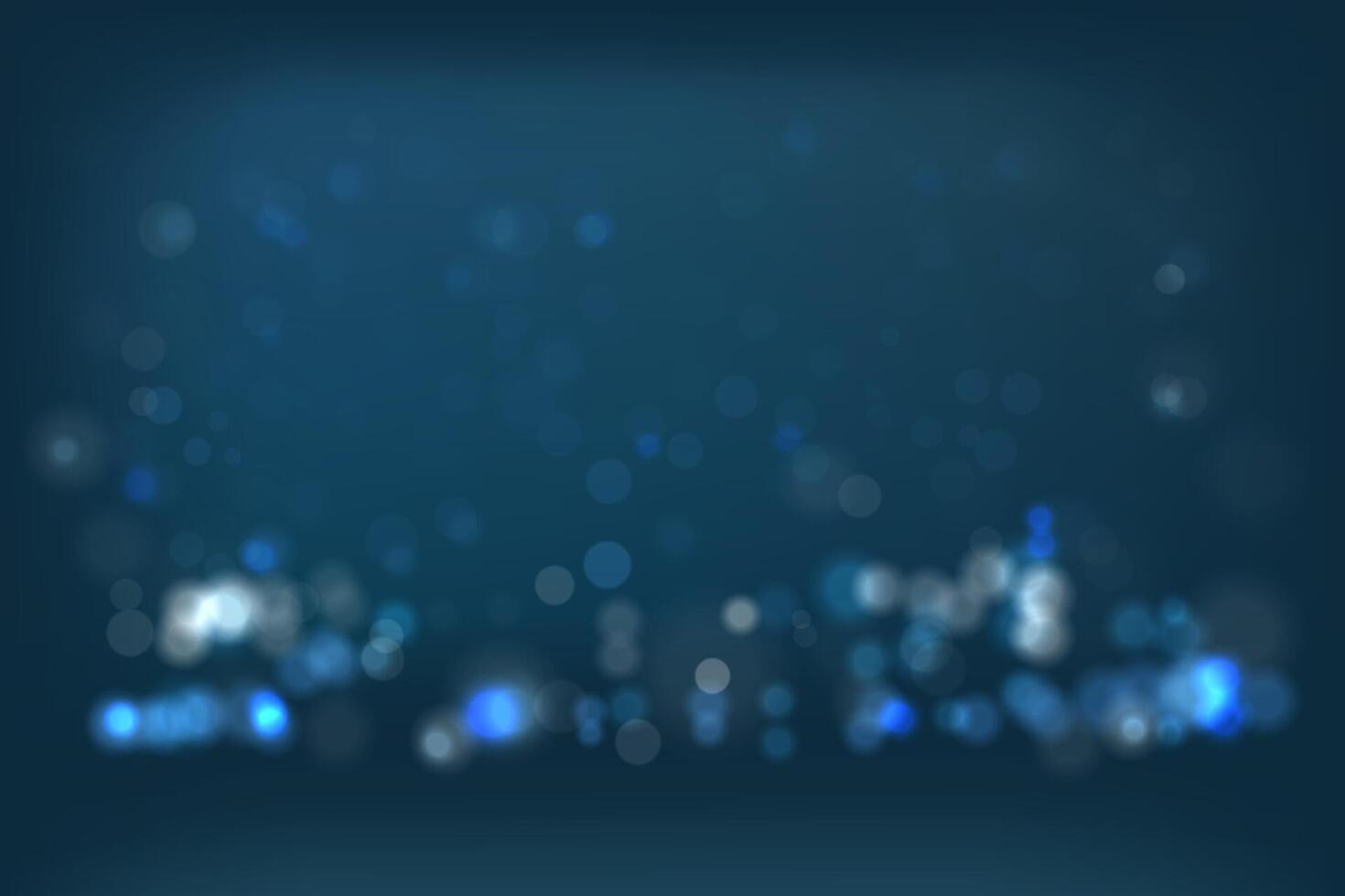 abstract bokeh light on dark blue background, illustration can be used backdrop, wallpaper, party, holiday, festivals vector