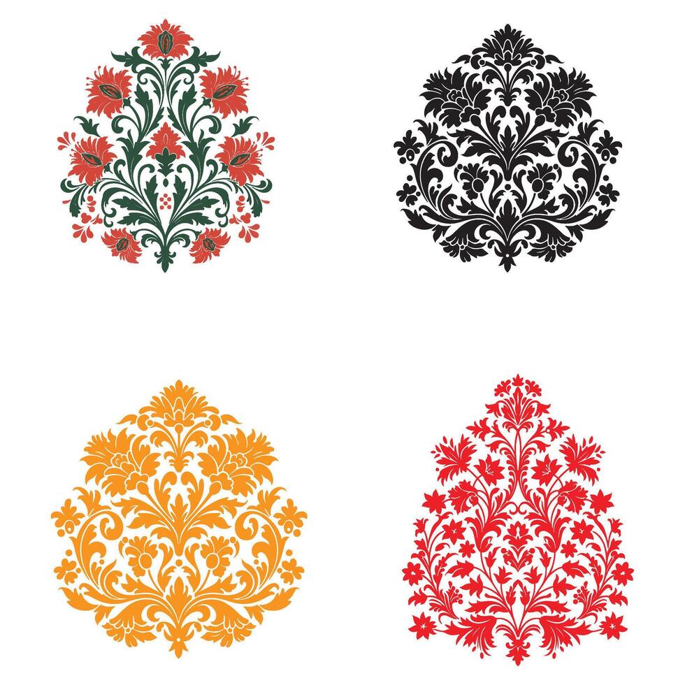 Filigree Ornaments and Swirl Floral Decorations for Artwork vector