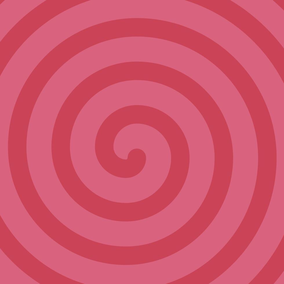 Hypnotic Pink Spiral Design on Background vector