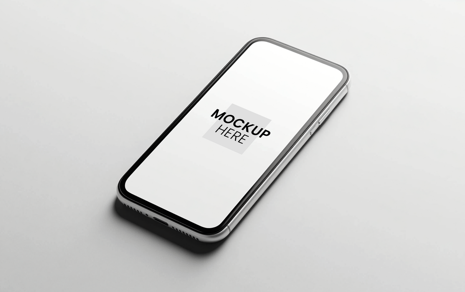 Sleek and versatile smartphone mockup, ultra-clear display, customizable template for presentations psd