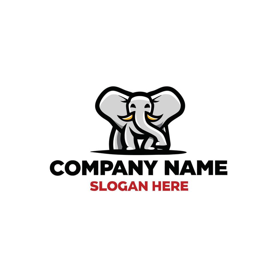 elephant logo template vector