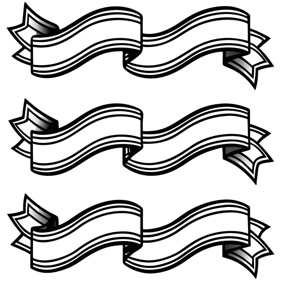 ribbons design art vector