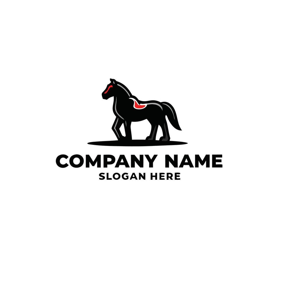 horse logo template vector