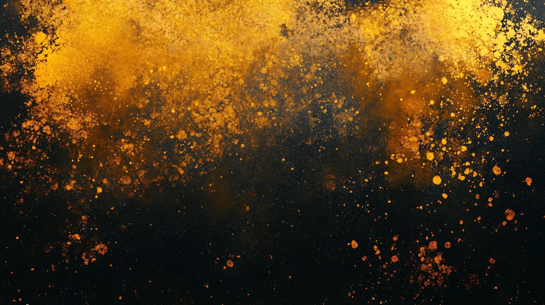 Abstract Gold Foil and Black Canvas photo