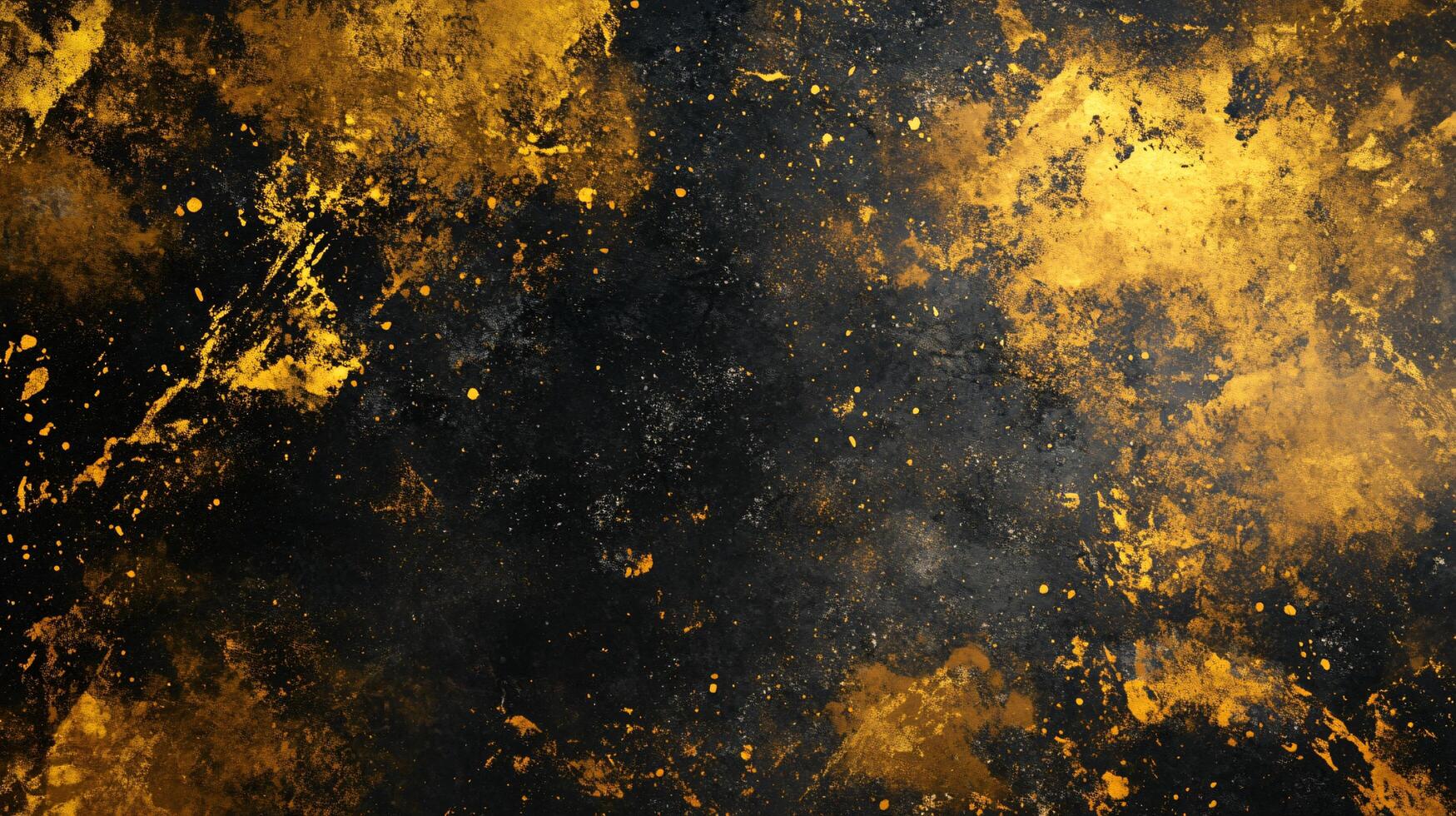 Metallic Gold and Black Splatter Pattern photo