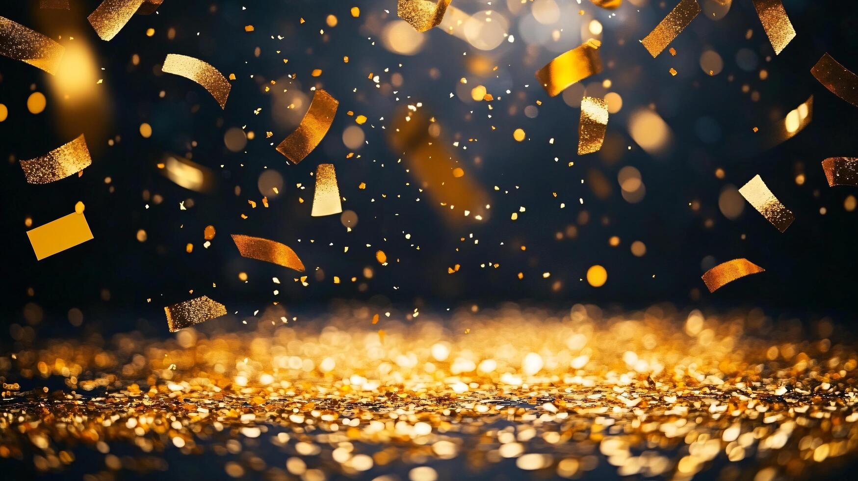 Golden Confetti Shower photo