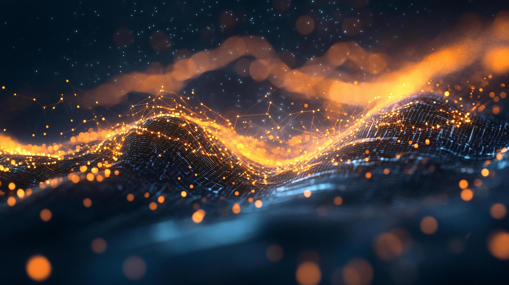 Futuristic Data Stream photo