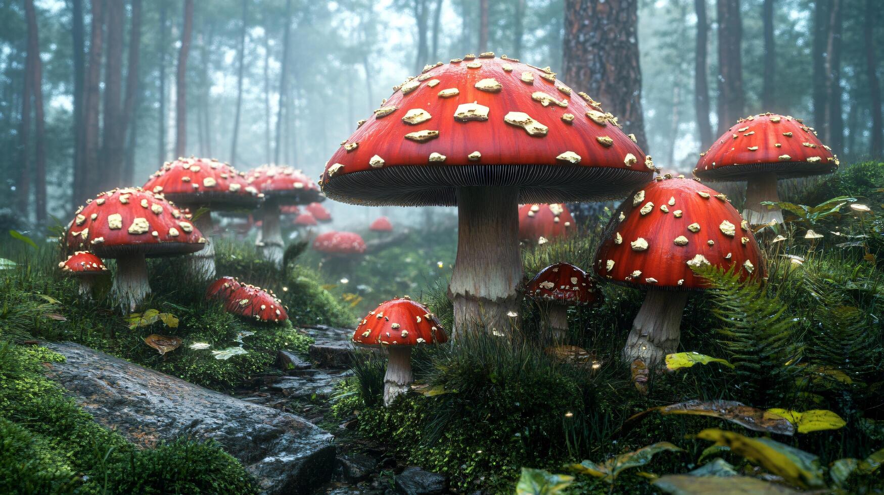 Elegant Mushroom Gills photo
