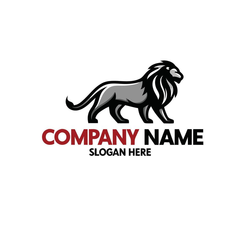 a lion logo design, vector