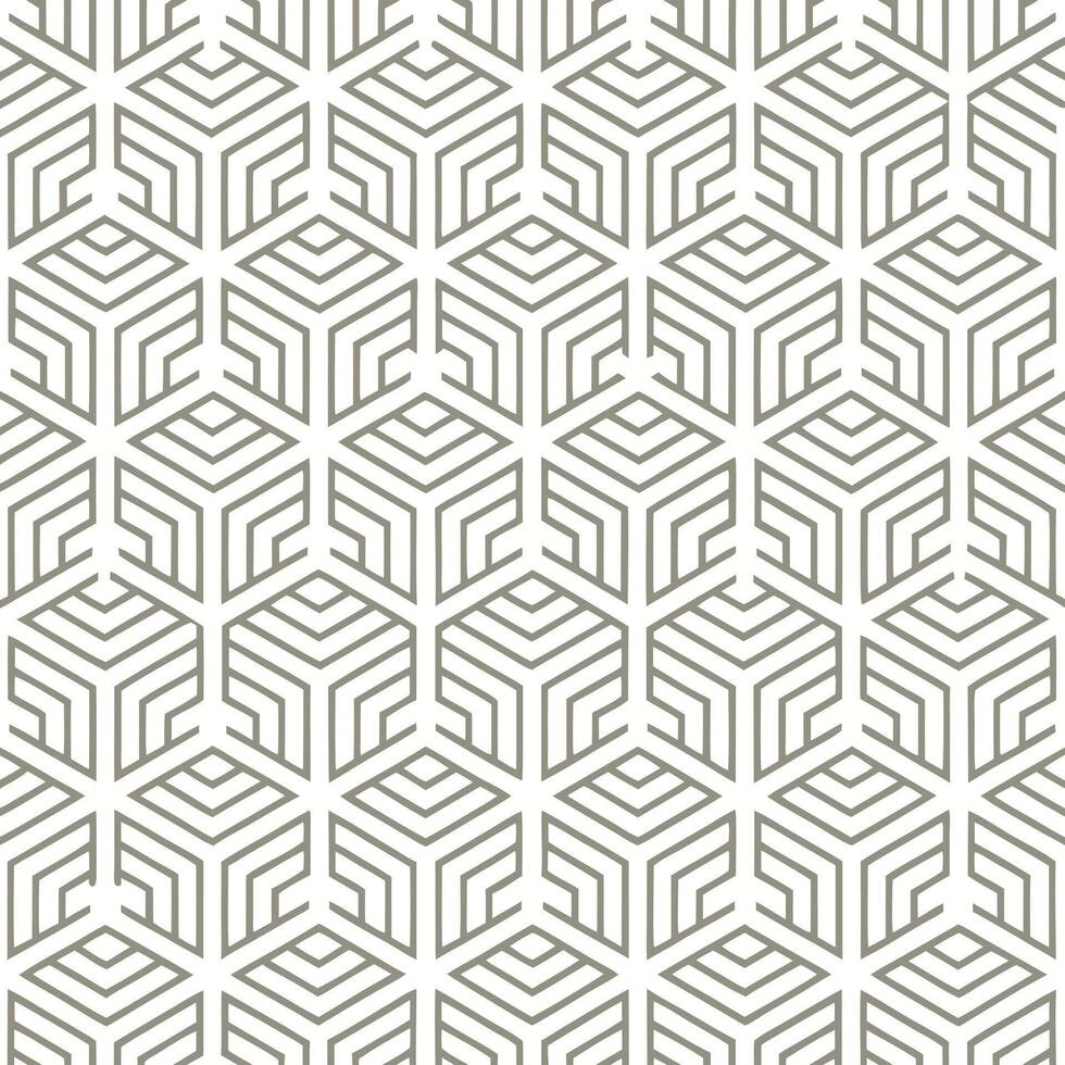 Contemporary Geometric Design with Interlocking Y Shapes and Hexagons vector