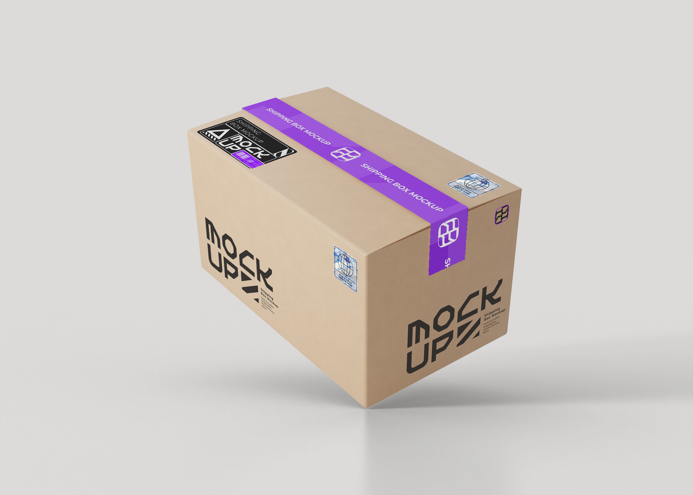 Delivery Carton Box Mockup psd