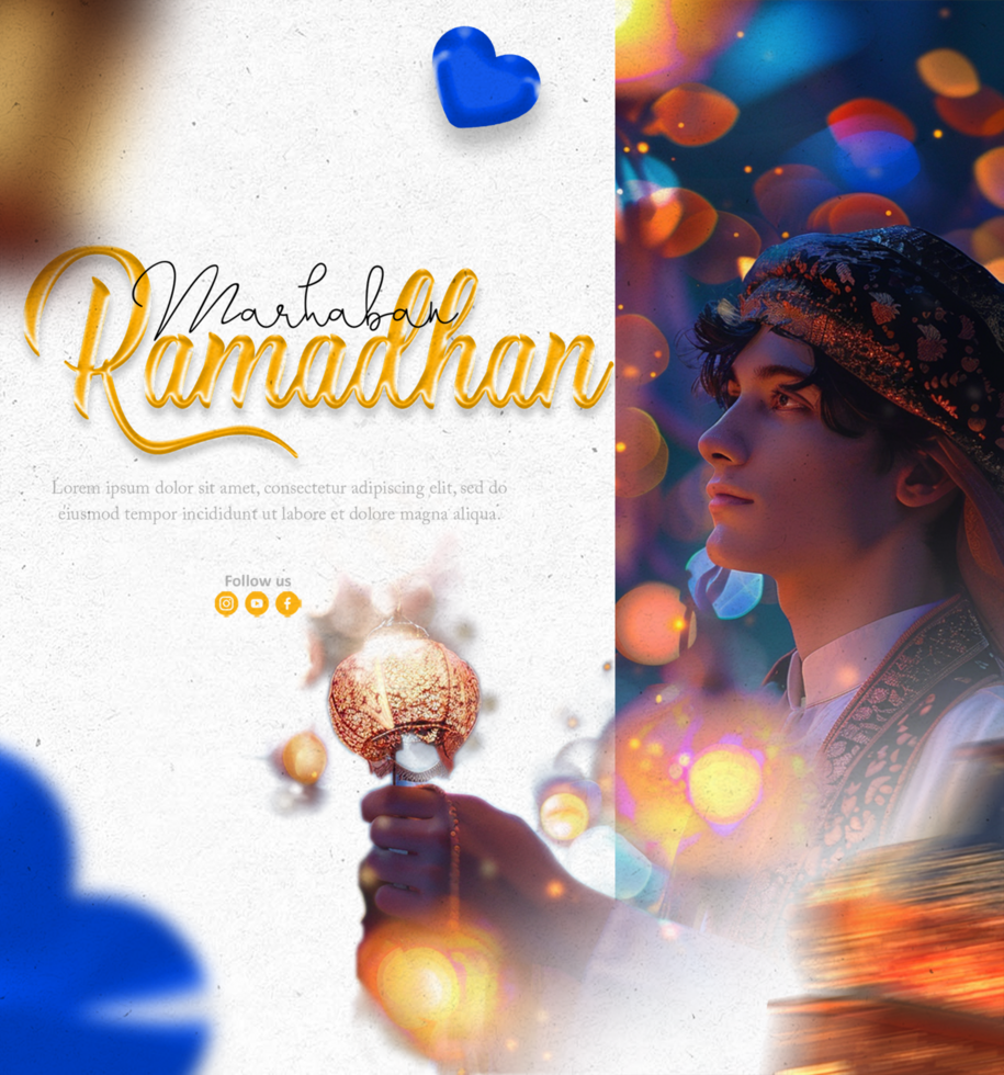 Ramadan Kareem elegant social media post template psd
