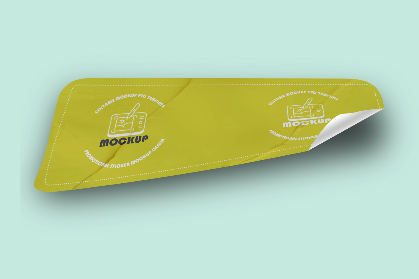 Sticker Mockup Design Template psd