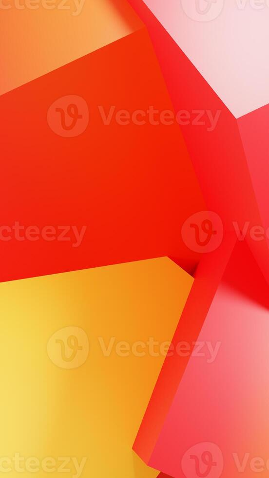 Close up of red and yellow background with geometric pattern photo