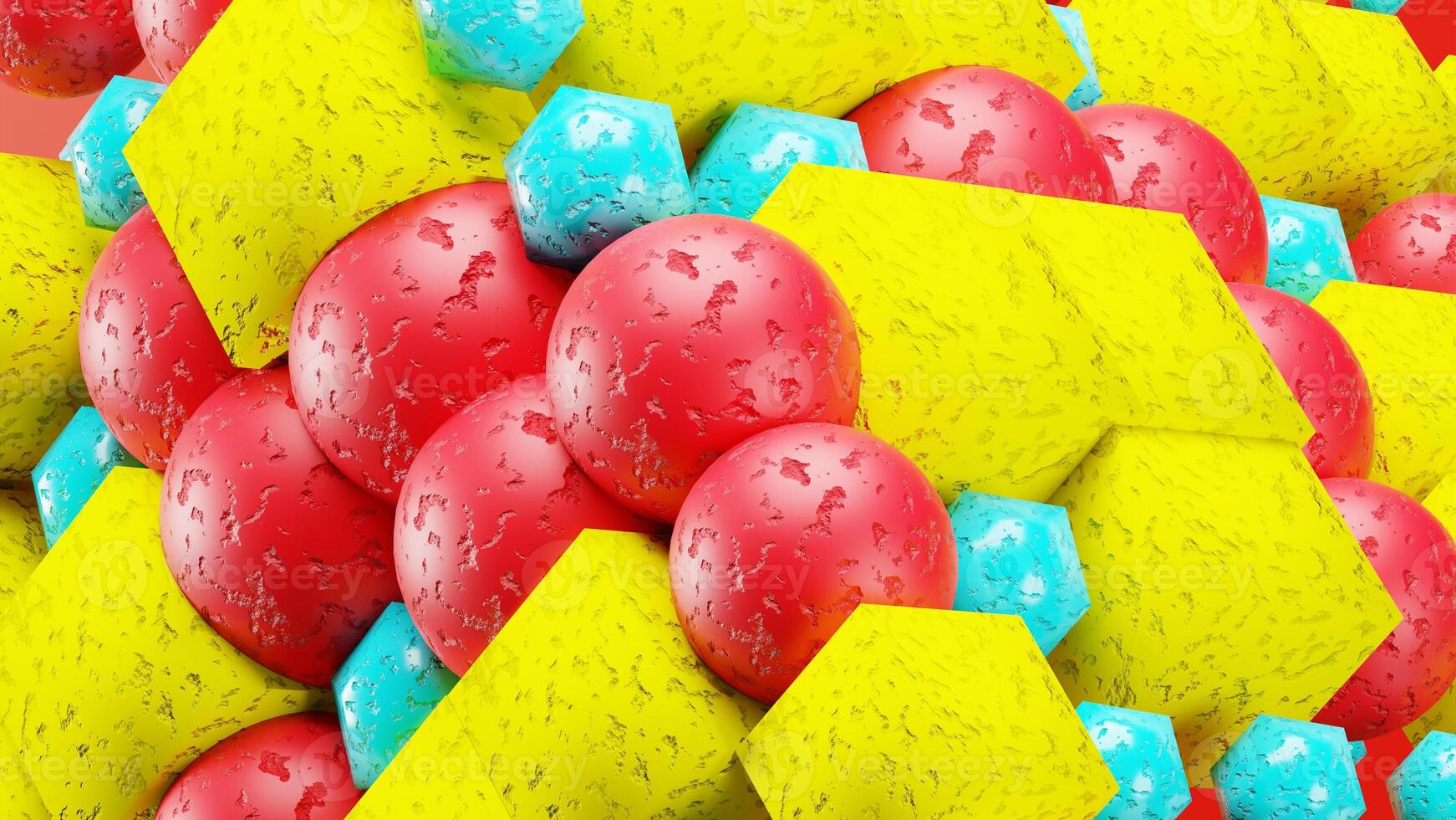 Colorful balls stacked in a sweet confectionery mixture photo