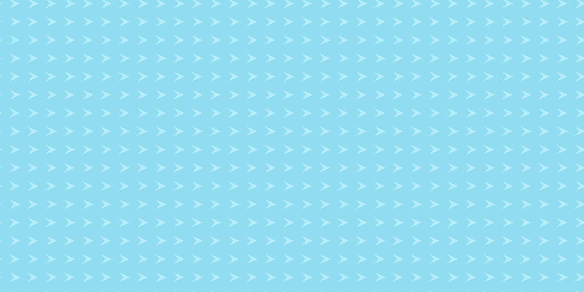 Pattern of small white arrows on a light blue background creating a calming visual effect vector